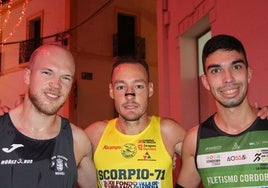 Jorge (2º), David (1º), y Francisco Luis (3º) ganadores del Fondo Urbano de Guareña.