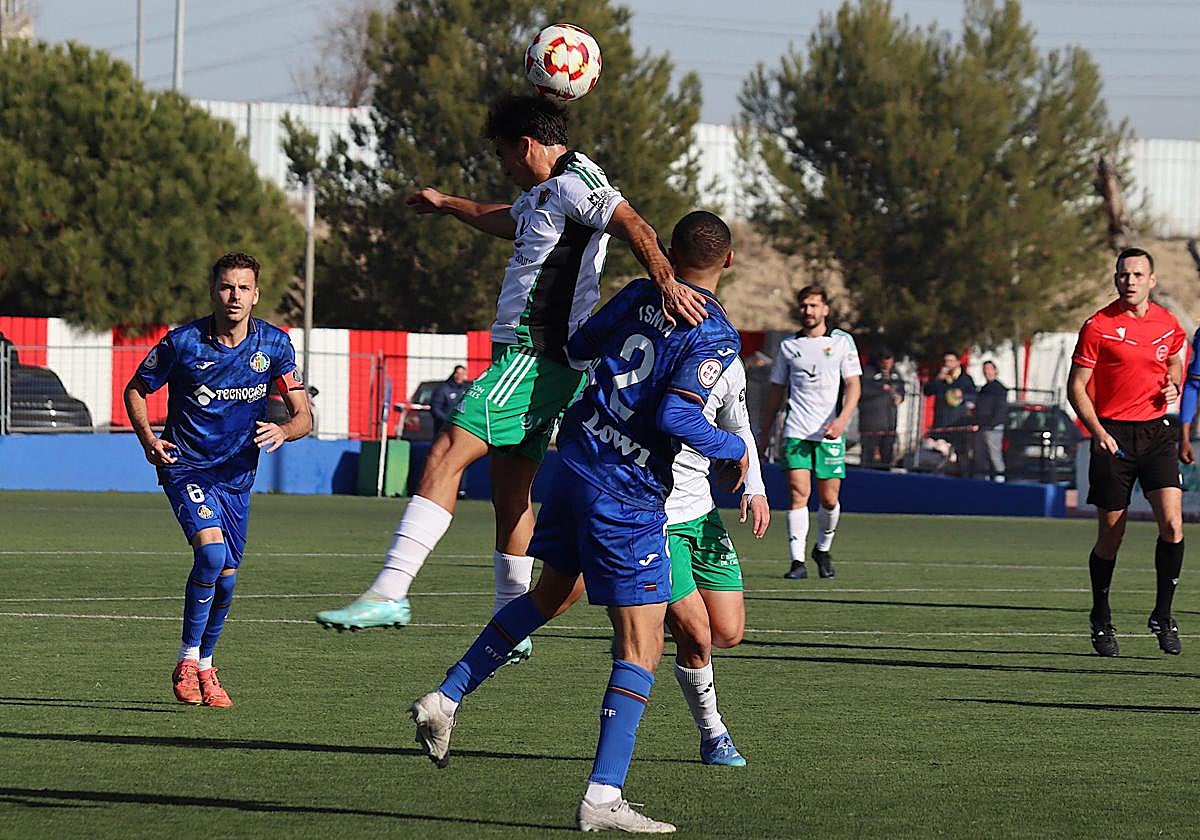 Un momento del partido.