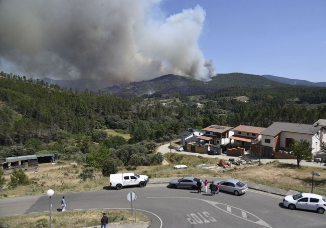 Incendio en Las Hurdes en mayo del año pasado. Ardieron más de diez mil hectáreas.