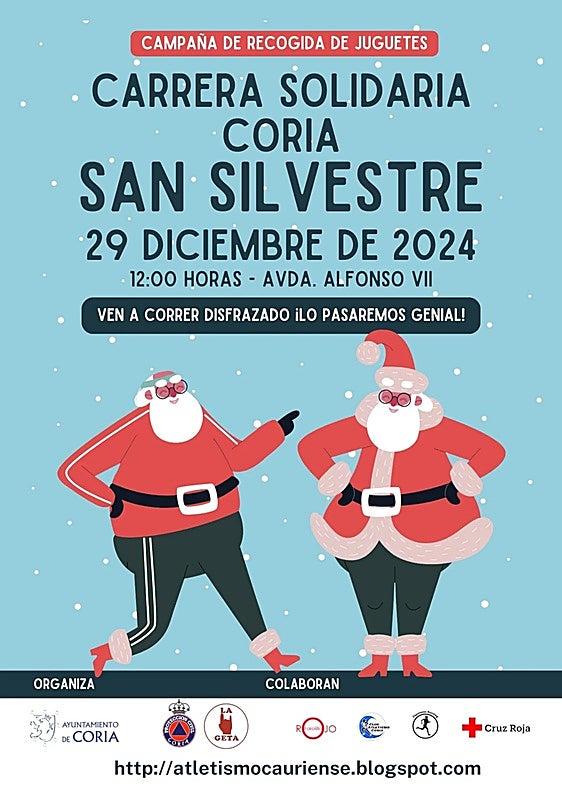 Coria despide el año con la San Silvestre Navideña y la Milla Urbana 2024