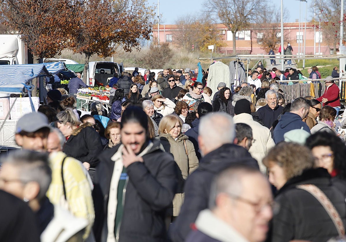 El buen tiempo animó el mercado de Vegas del Mocho este sábado.