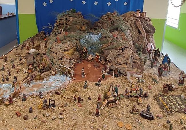 En el nacimiento se observa la huella del lodo.