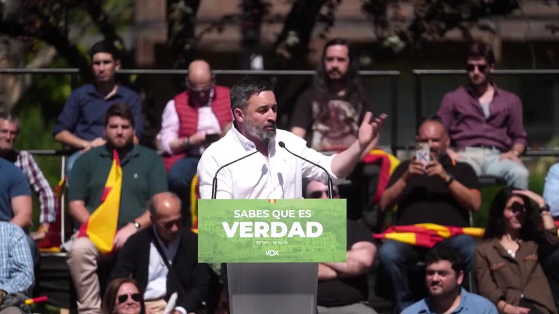 Abascal denuncia la violencia de los "totalitarios" de Getxo: "Estamos haciendo lo correcto"