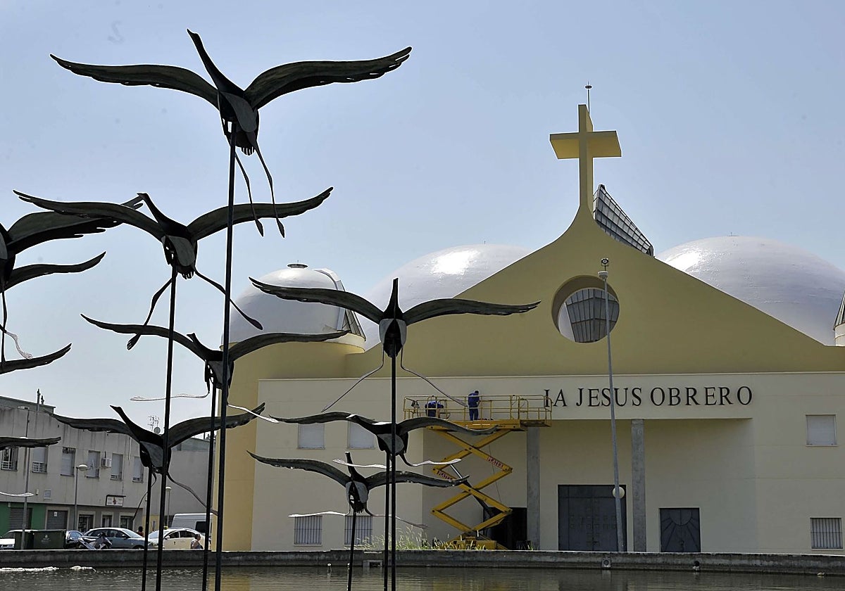 La parroquia Jesús Obrero donde se celebró el funeral.