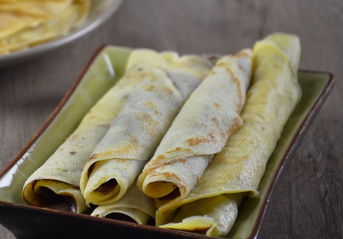 Crepes sin gluten rellenos de Nutella