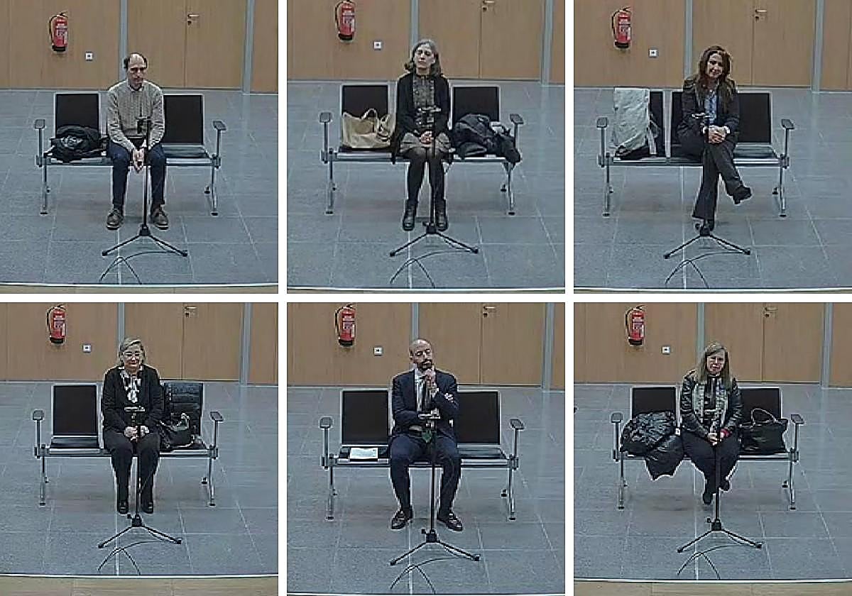 Los seis testigos del primer día del juicio por el caso 'Azagra'.
