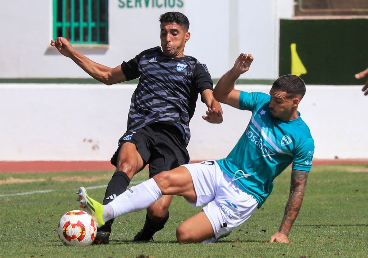 Iván Robles, en una acción de la primera vuelta.