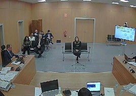 Cristina Núñez, exdiputada de Cultura, durante su interrogatorio el pasado jueves.