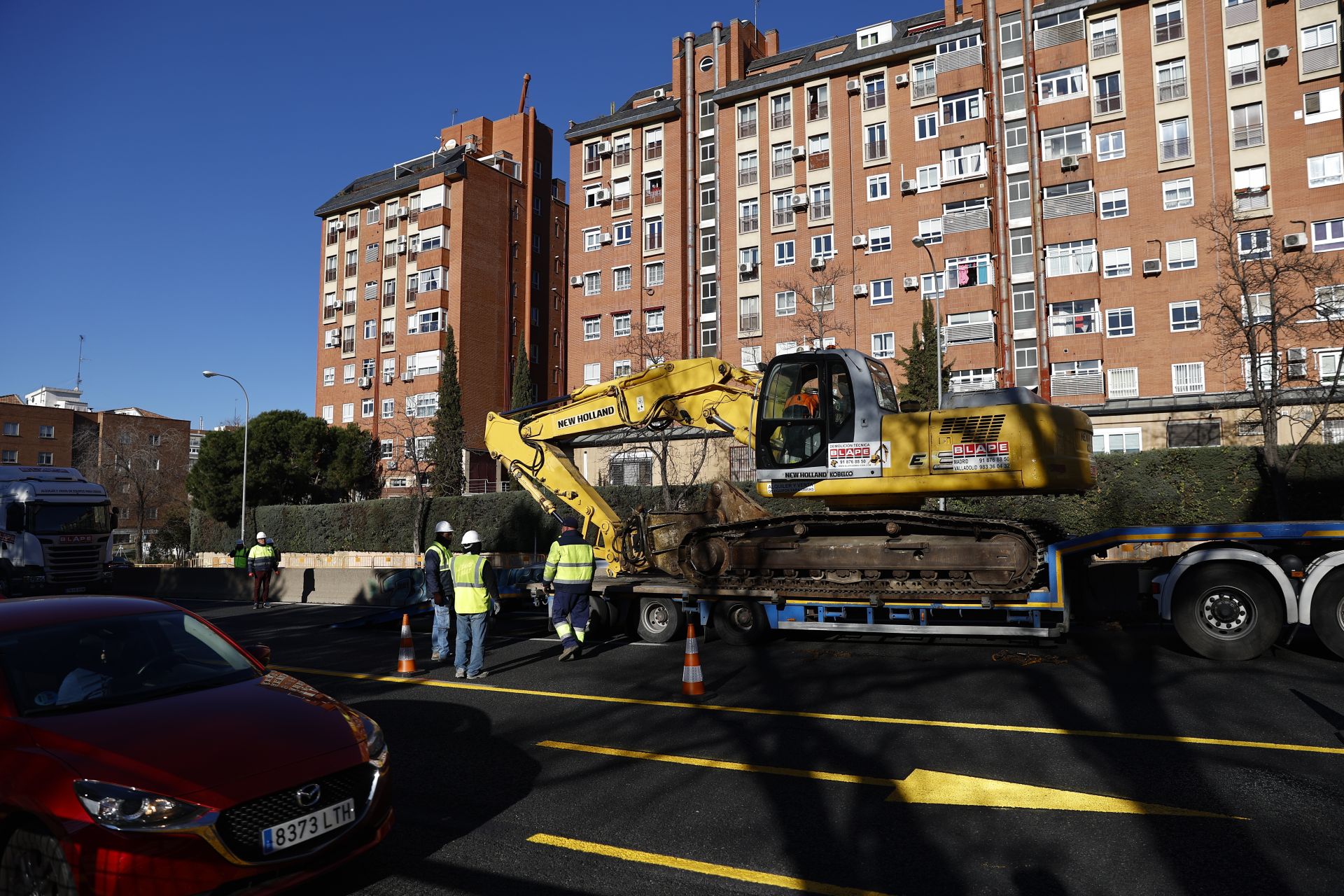 El inicio de la obra en la A-5 en Madrid provoca largas retenciones