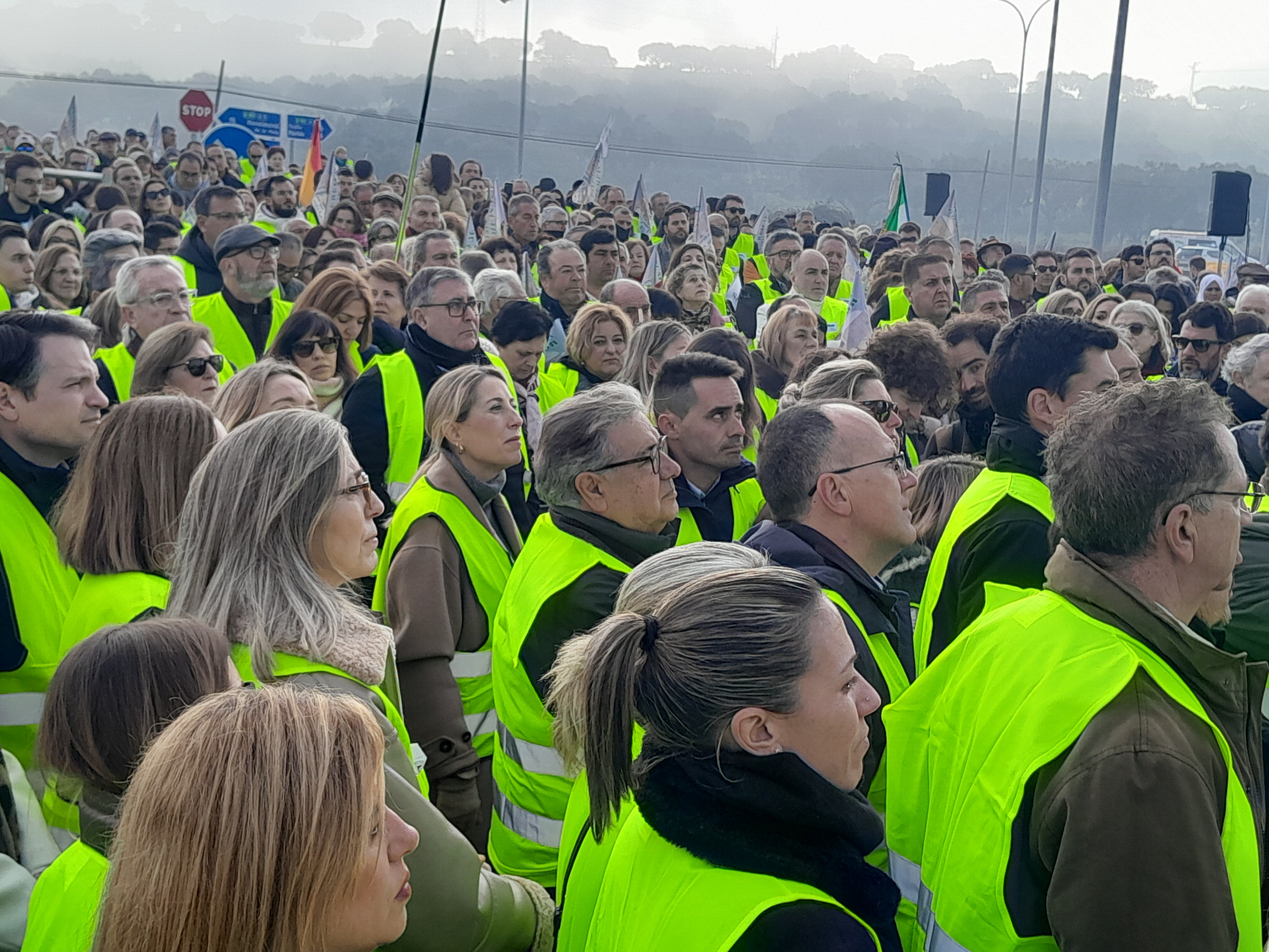 La manifestación contra el cierre de Almaraz, en imágenes