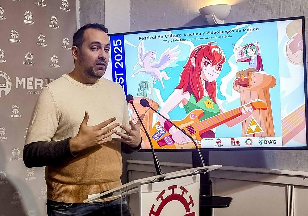 David Herrera, promotor del Mangafest de Mérida.