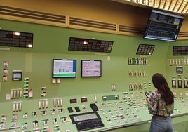 Sala de control de la central nuclear de Almaraz.