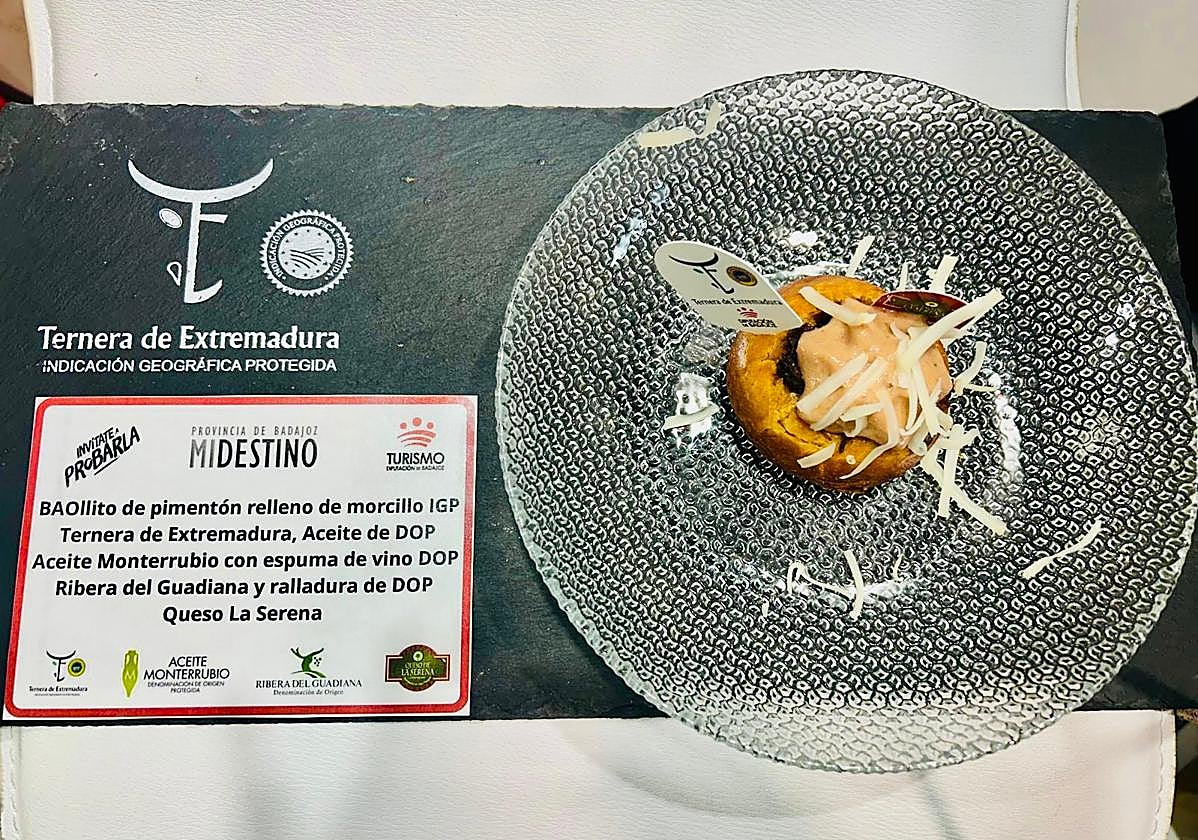 Élaboración de Rocio Maya, de La taberna de Noa, en Madrid Fusión.