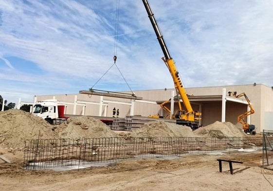 Obras en las instalaciones de Enteco a mediados del pasado año.