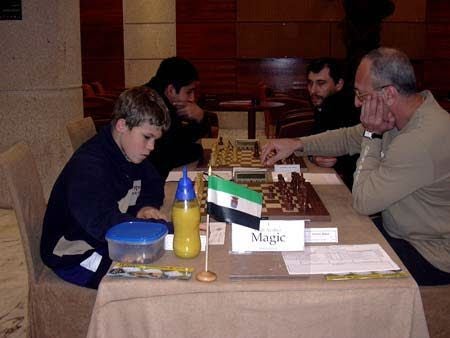 Magnus Carlsen fue fichado en 2004 por el club Magic de Mérida.