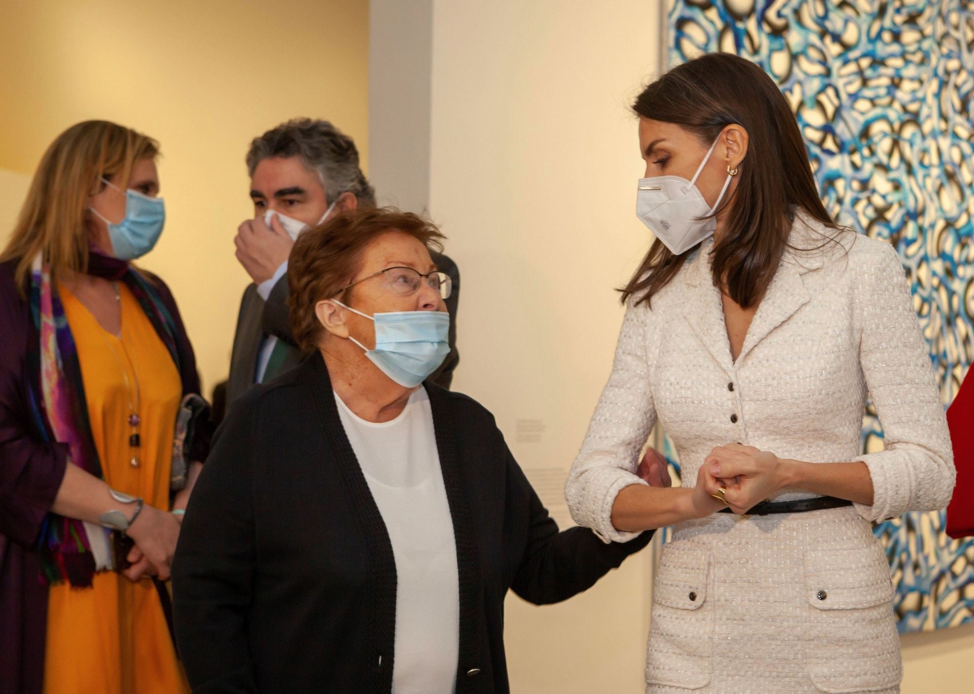 Con la reina Letizia en 2021