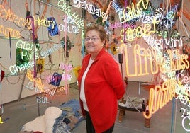 Helga de Alvear en su museo de Cáceres.