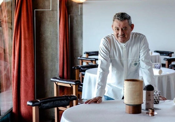 El cocinero Rui Paula en el comedor de Casa de Chá da Boa Nova.