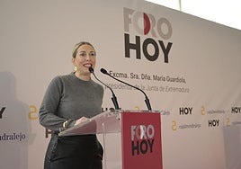 María Guardiola, en Foro HOY.