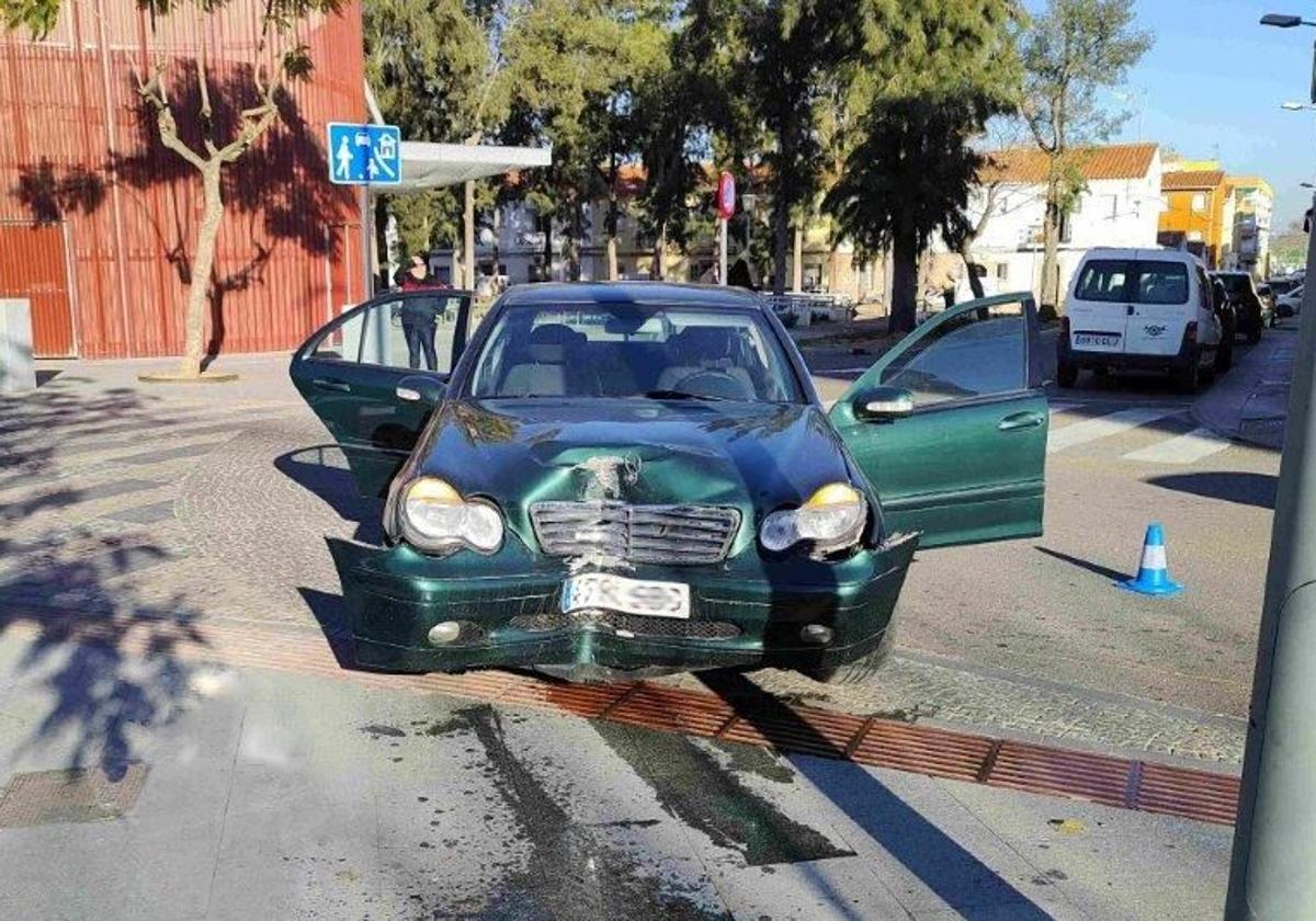 Estado en el que quedó el coche.