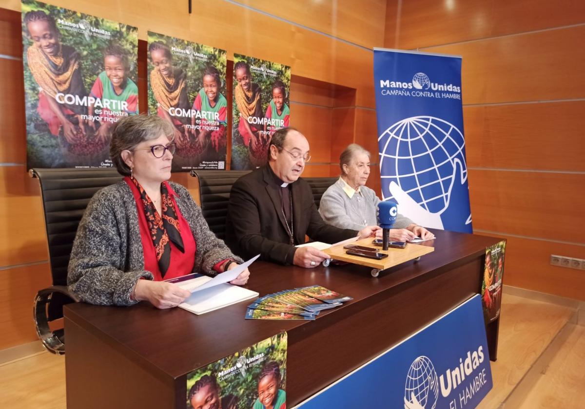 Presentación de la campaña a favor de Manos Unidas.