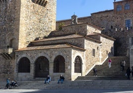 Ermita de la Paz, situada en la Plaza Mayor de Cáceres.