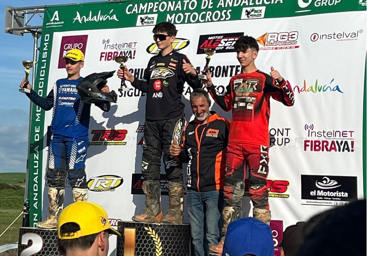 Samuel Tapia, en el tercer cajón del podio en Chiclana.