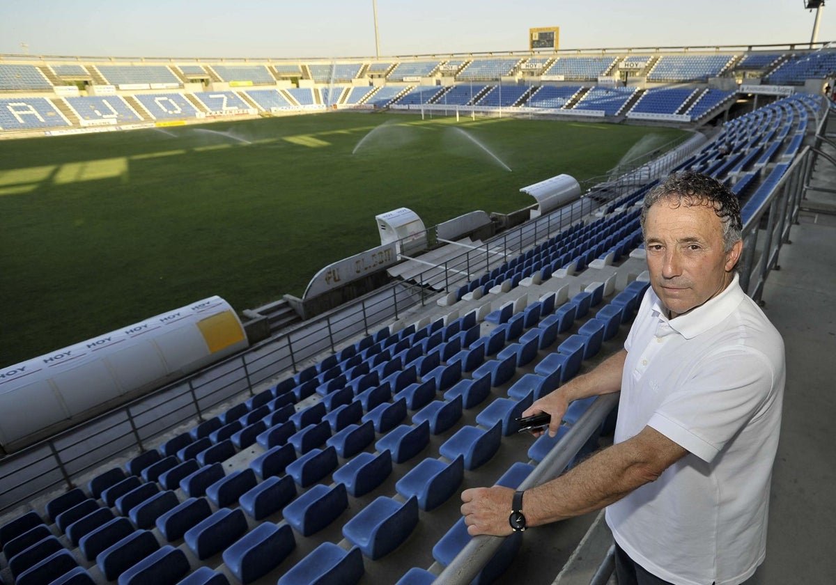 Carlos Uriarte en el Nuevo Vivero durante su segunda etapa.