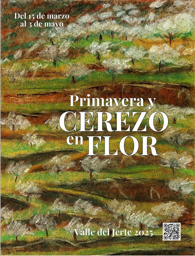 Cartel ganador del Cerezo en Flor 2025, obra de osé Joaquín Bohórquez Sánchez.