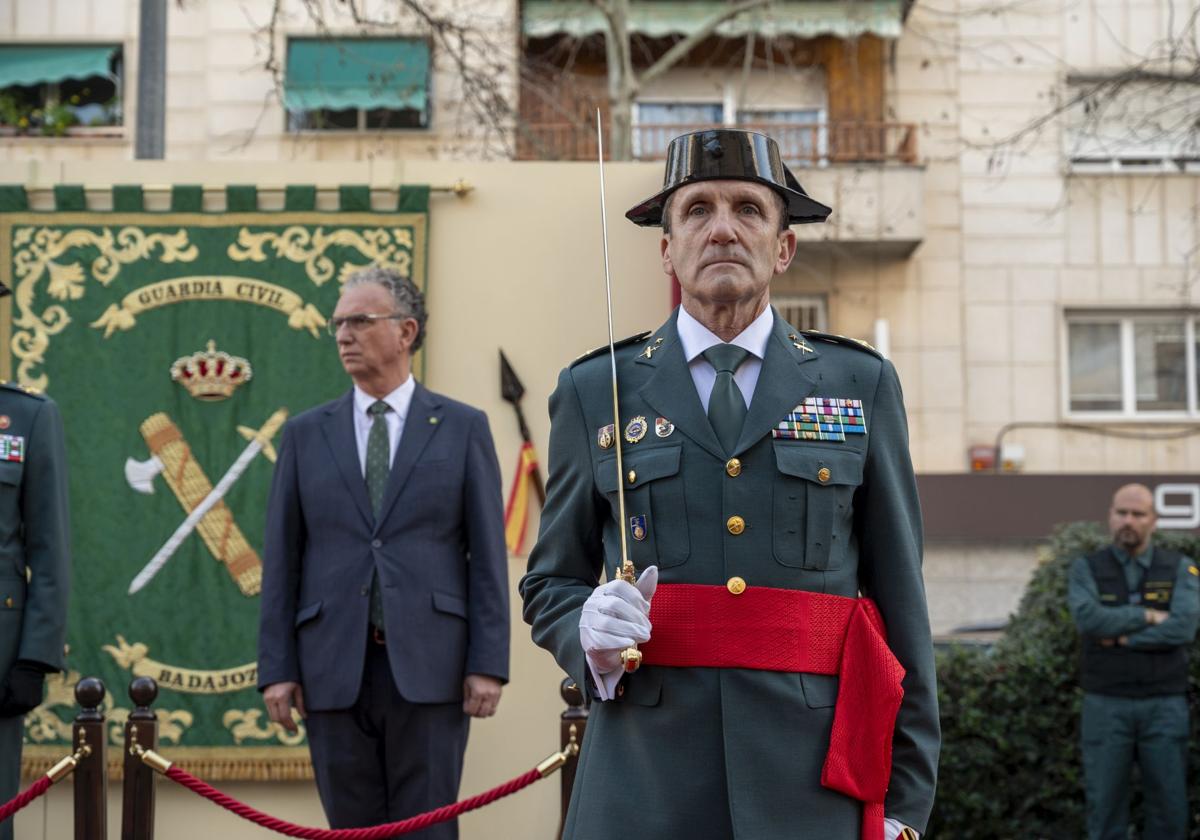 Toma de posesión de José Manuel Santiago Marín al frente de la Guardia Civil en Extremadura