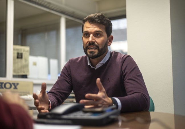 Álvaro Sánchez Cotrina durante la entrevista.