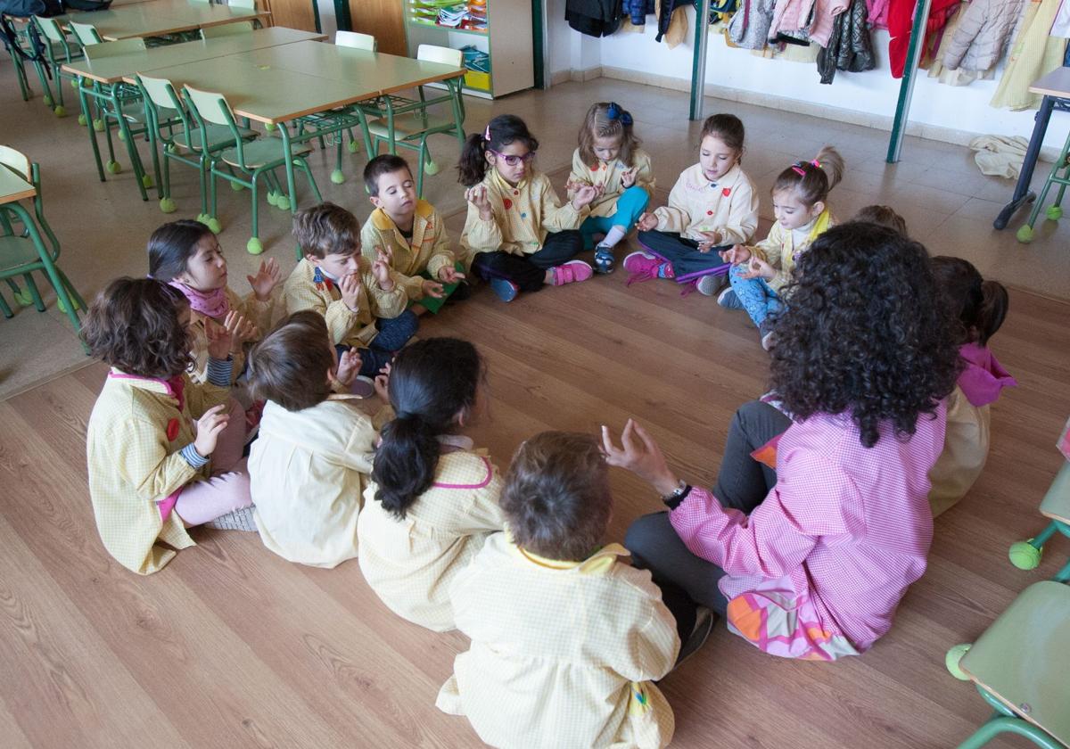 Imagen de archivo de un aula de Infantil.