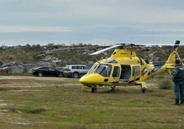 Imagen de archivo de un helicóptero del SES, que se ha trasladado al lugar del suceso.