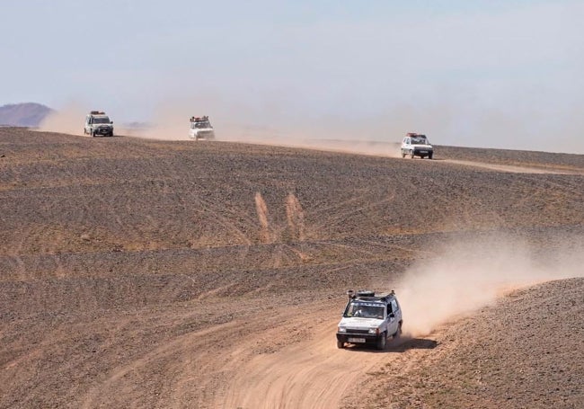 Una de las etapas del rally, que sigue algunos itinerarios del Dakar.