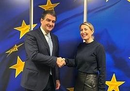 María Guardiola, este miércoles junto al vicepresidente de la Comisión Europea Raffaele Fitto.