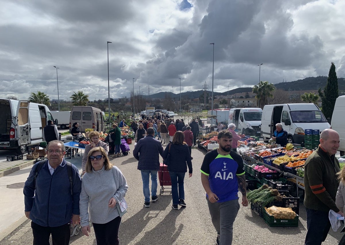 Imagen secundaria 1 - Los vendedores del mercadillo de Cáceres recelan del traslado a Cordel de Merinas