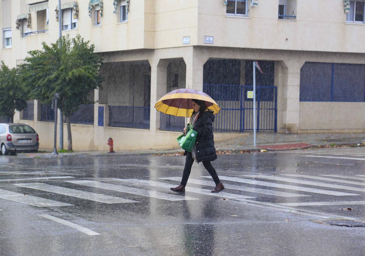 Lluvia en Extremadura