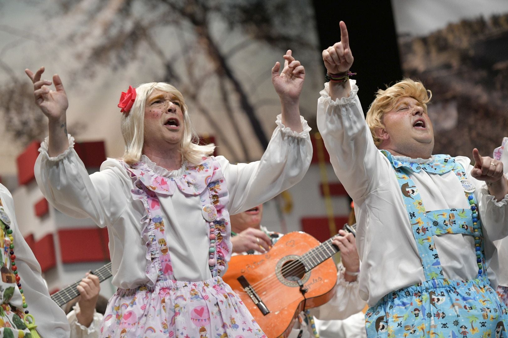 Actuación de Los Mirinda el cuarto y último día de preliminares del Concurso de Murgas del Carnaval de Badajoz 2025. 