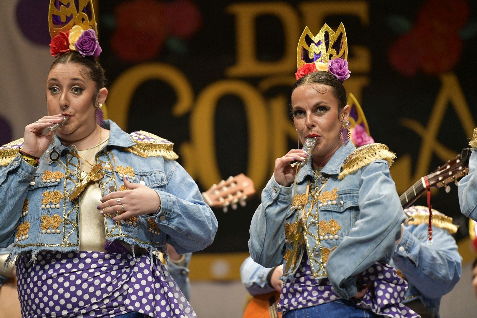 Actuación de Murguer Queen el cuarto y último día de preliminares del Concurso de Murgas del Carnaval de Badajoz 2025. 