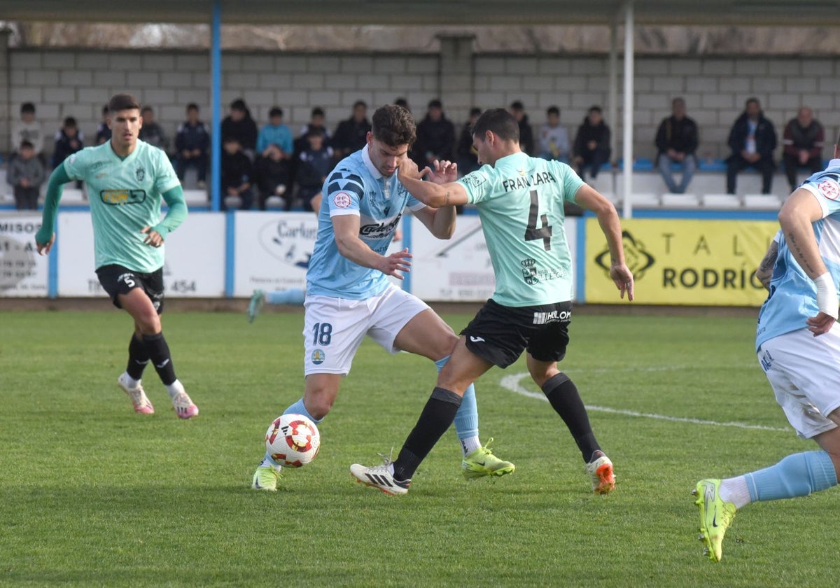 Mariano Carmona en el duelo ante el Illescas.