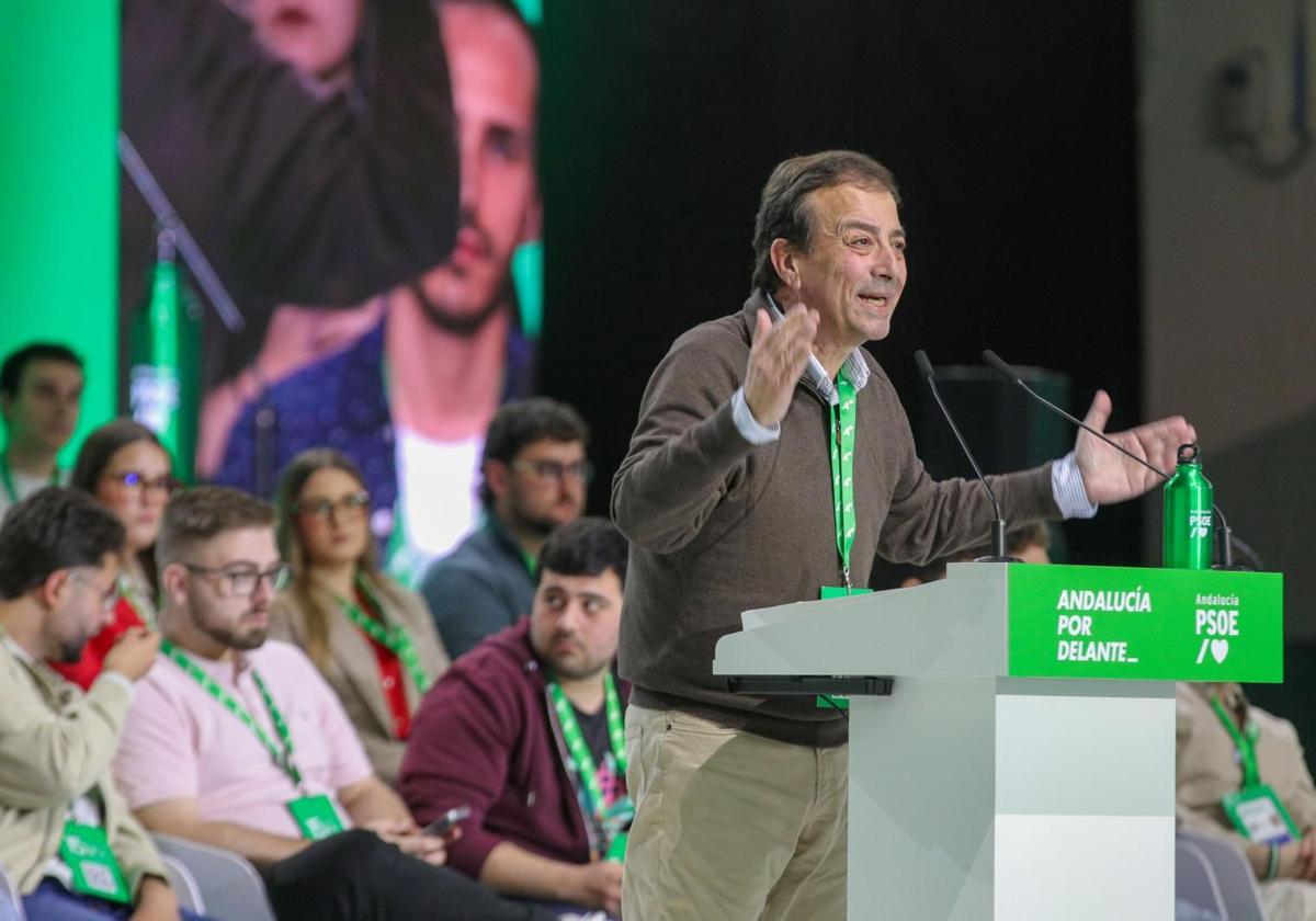 Vara, en una imagen tomada en el congreso del PSOE andaluz en Armilla.