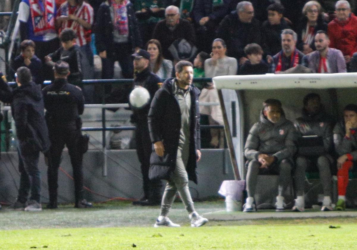 El Cholo Simeone, en su última visita al Príncipe Felipe.