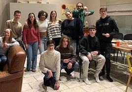 Algunos de los alumnos participantes en el intercambio con Francia.