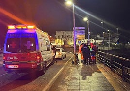 Una de las asistencias que ha realizado Cruz Roja durante la pasada madrugada.