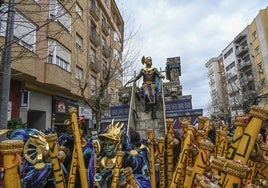 Caribe en el desfile del Entierro de la sardina del Carnaval de Badajoz 2025.
