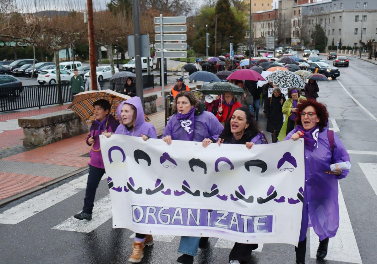 La manifestación de Plasencia, en la salida desde el parque de la Coronación.