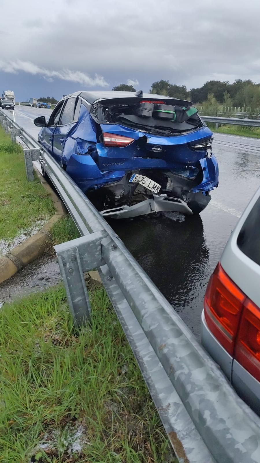 La colisión en cadena en la autovía entre Plasencia y Navalmoral, en imágenes