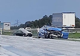 La colisión en cadena en la autovía entre Plasencia y Navalmoral, en imágenes