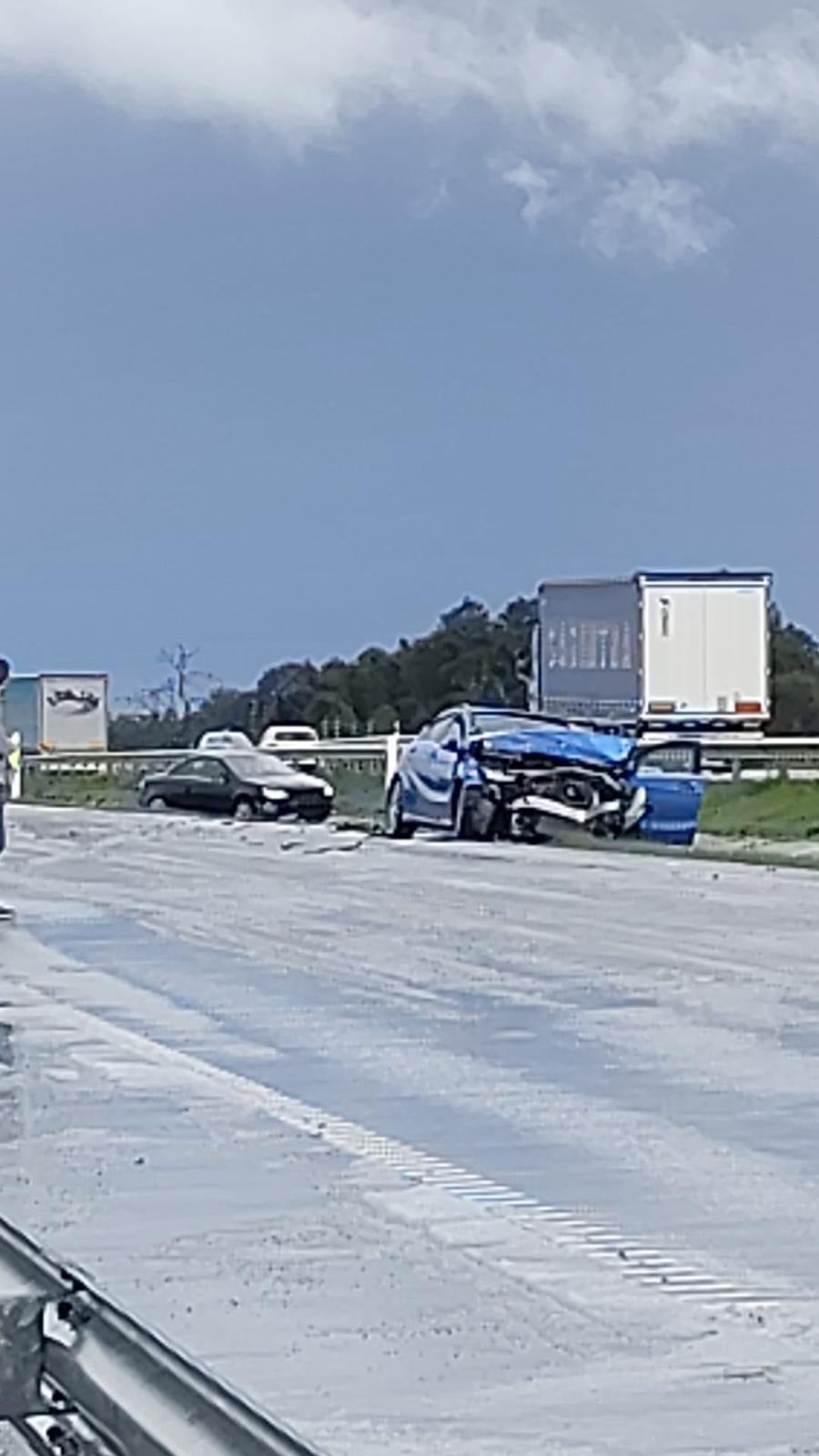 La colisión en cadena en la autovía entre Plasencia y Navalmoral, en imágenes