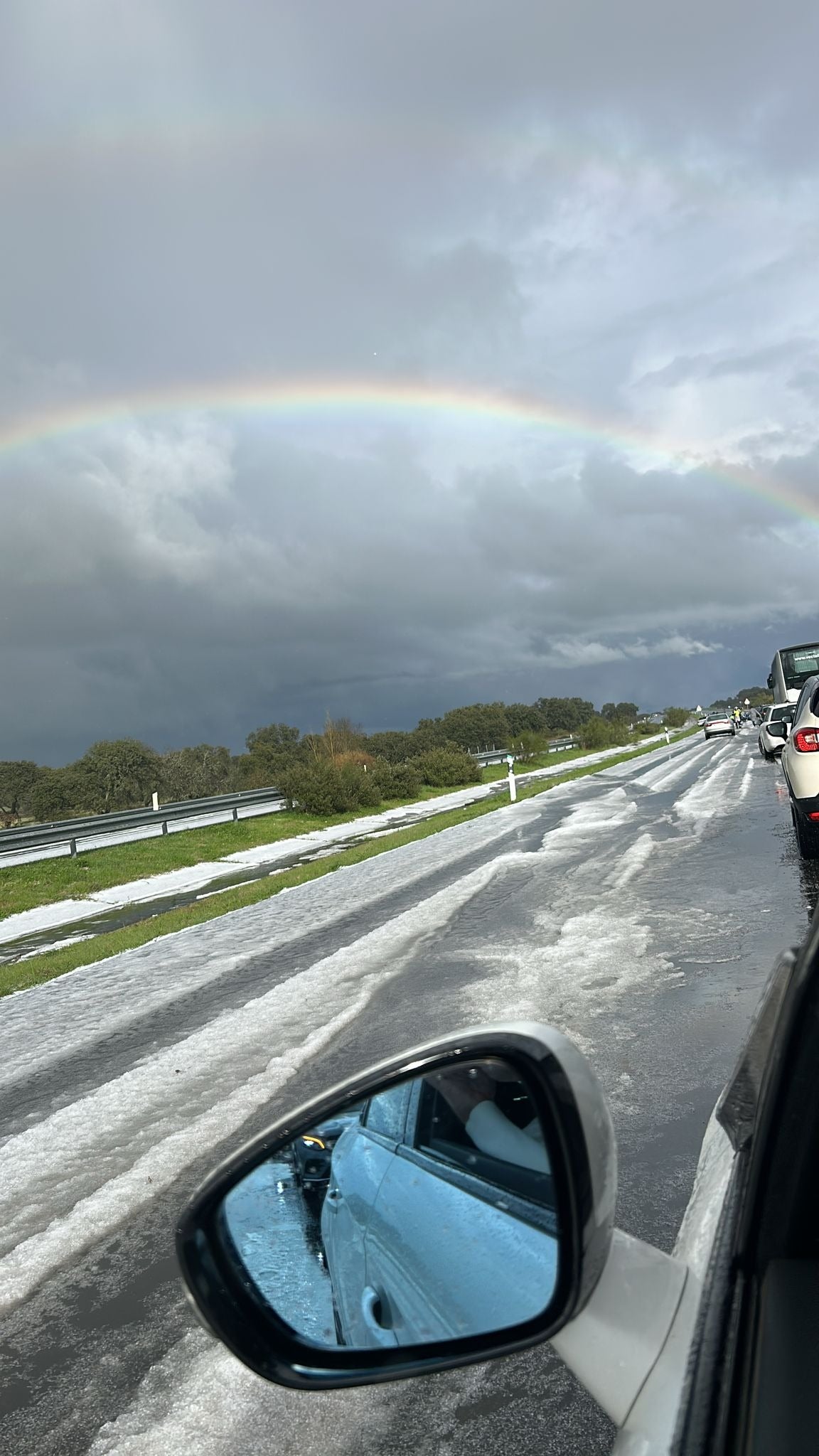 La colisión en cadena en la autovía entre Plasencia y Navalmoral, en imágenes